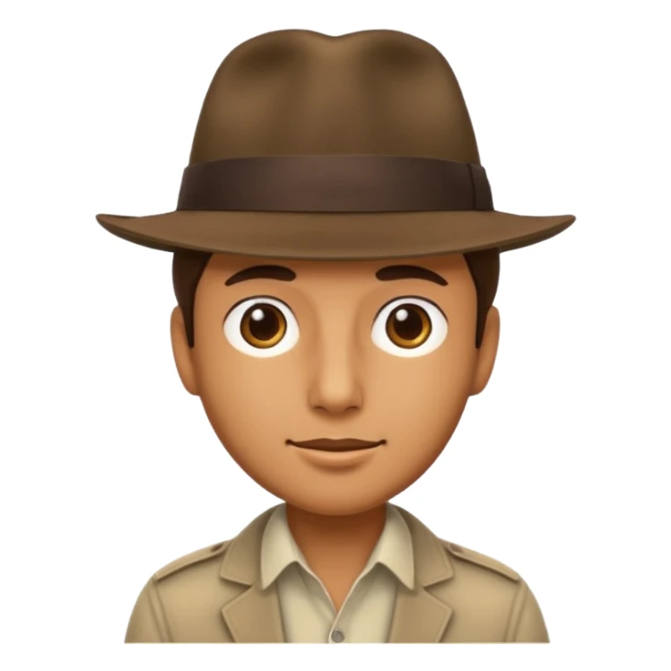 Chat visage humain qui porter pun chapeau sticker