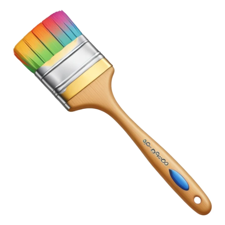 Paint brush sticker