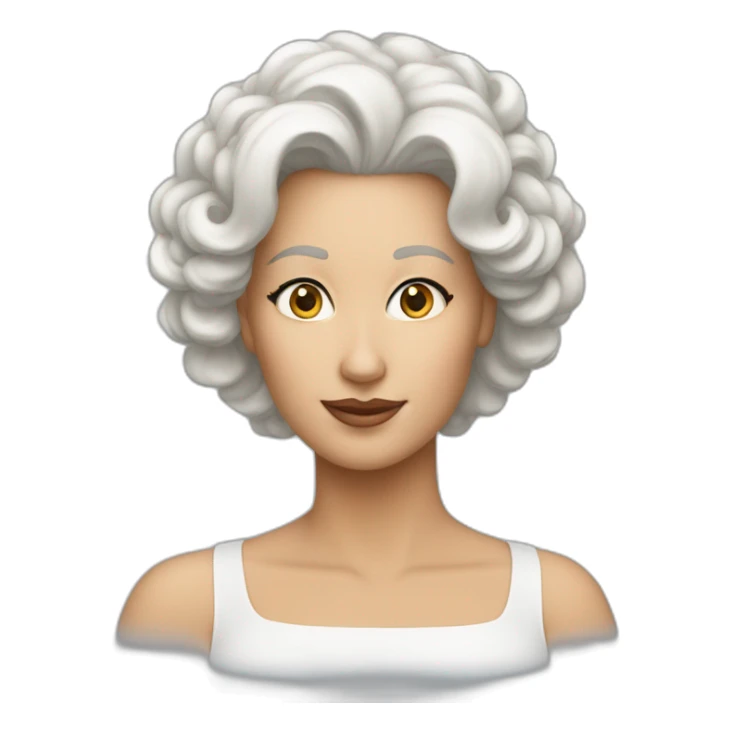 dame cheveux blancs qui dit "c'est nul" sticker