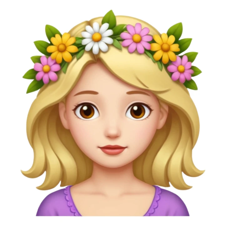 GIRL WITH FLOWERS sticker