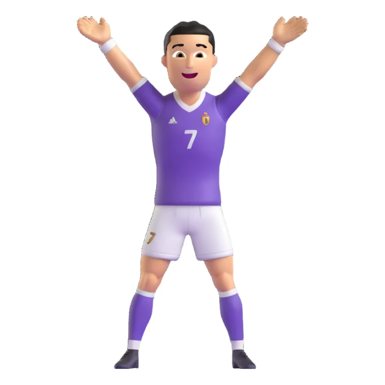 Cristiano Ronaldo doing his signature 'Siu' celebration sticker