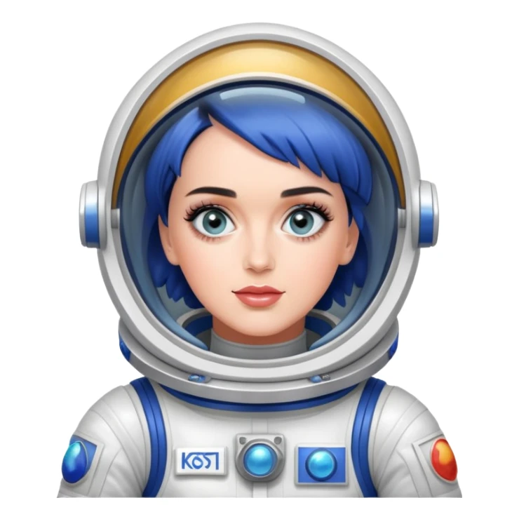 Katy Perry in space sticker