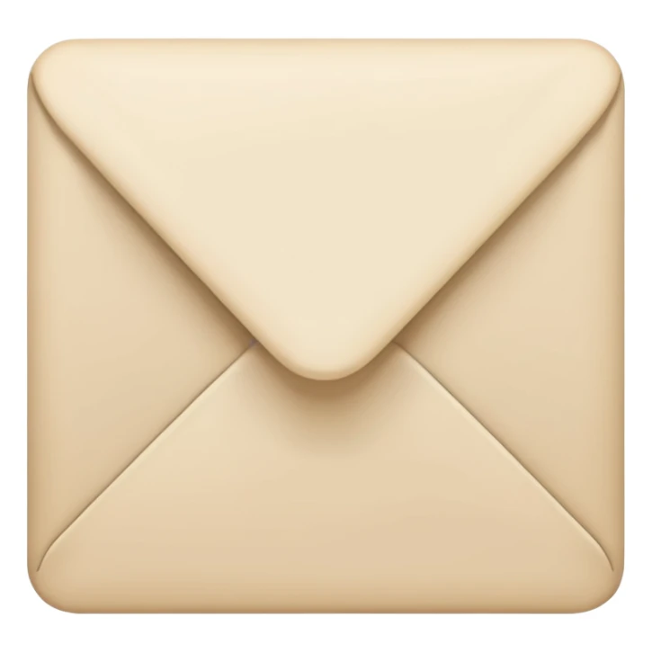 Letter color pale beige creamy sticker