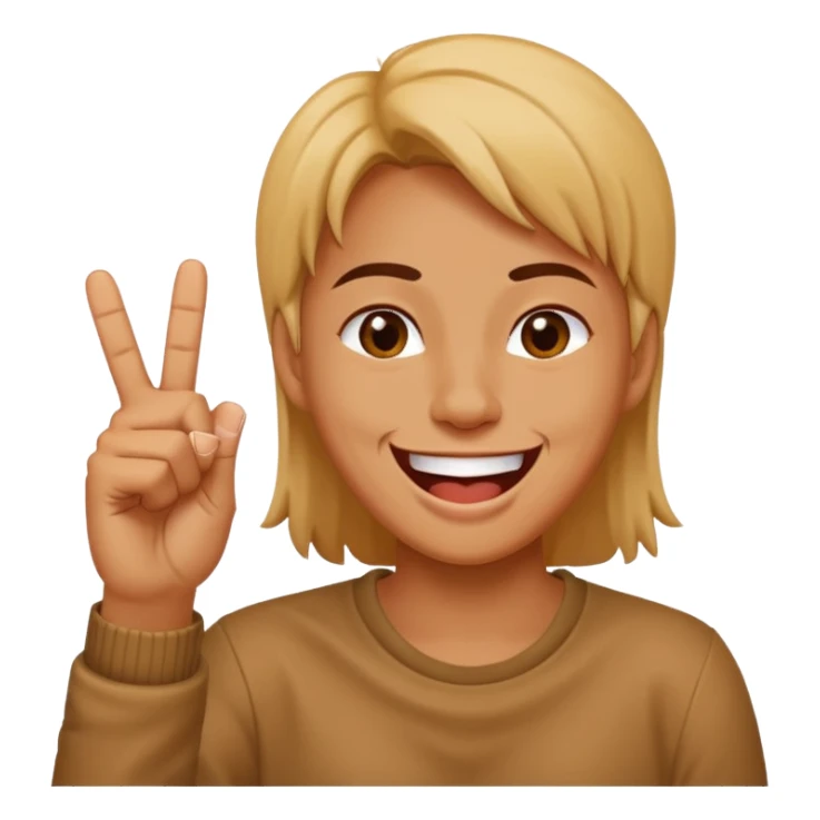 Uma cara a rir a fazer o dedo do meio sticker