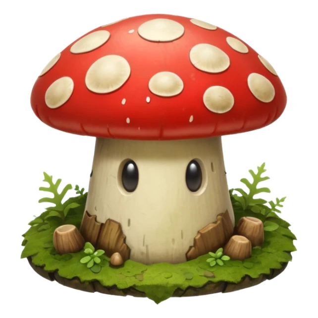 forest warrior mushroom shield object icon, rugged mushroom-cap shield, moss details, natural fantasy look, 3D cartoon, mobile game icon style, centered, clean background, no text, no watermark
 
 sticker