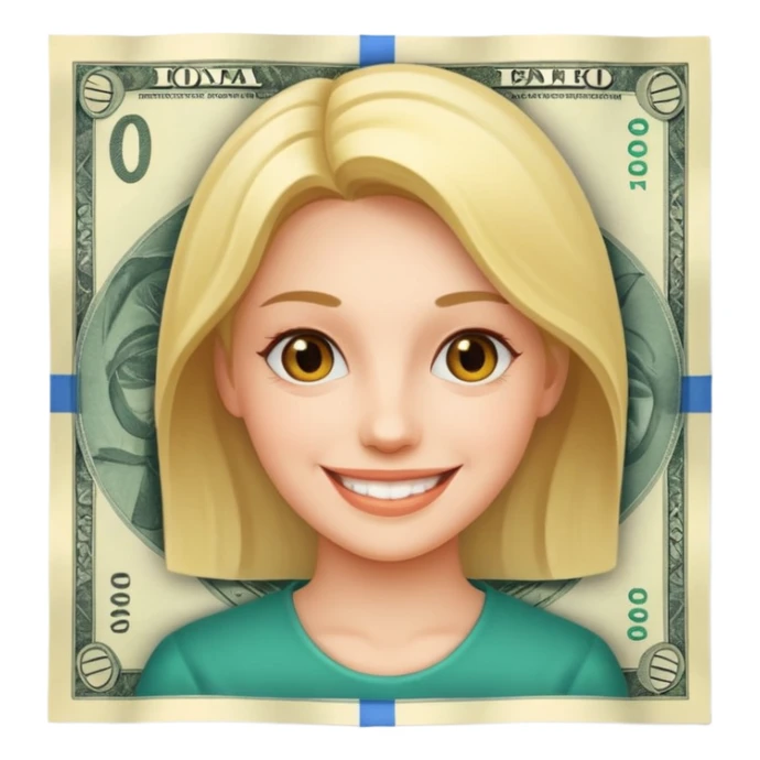 Woman On A Banknote sticker