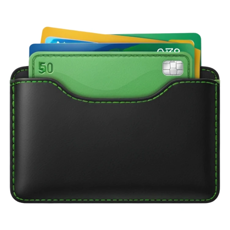 portefeuille avec billet et carte bancaire sticker