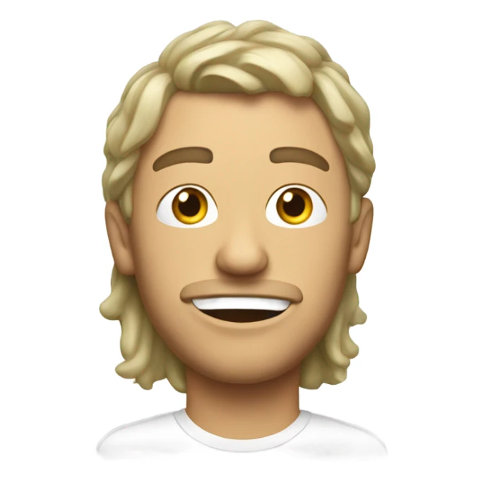 male in car interior with mayo all over face sticker