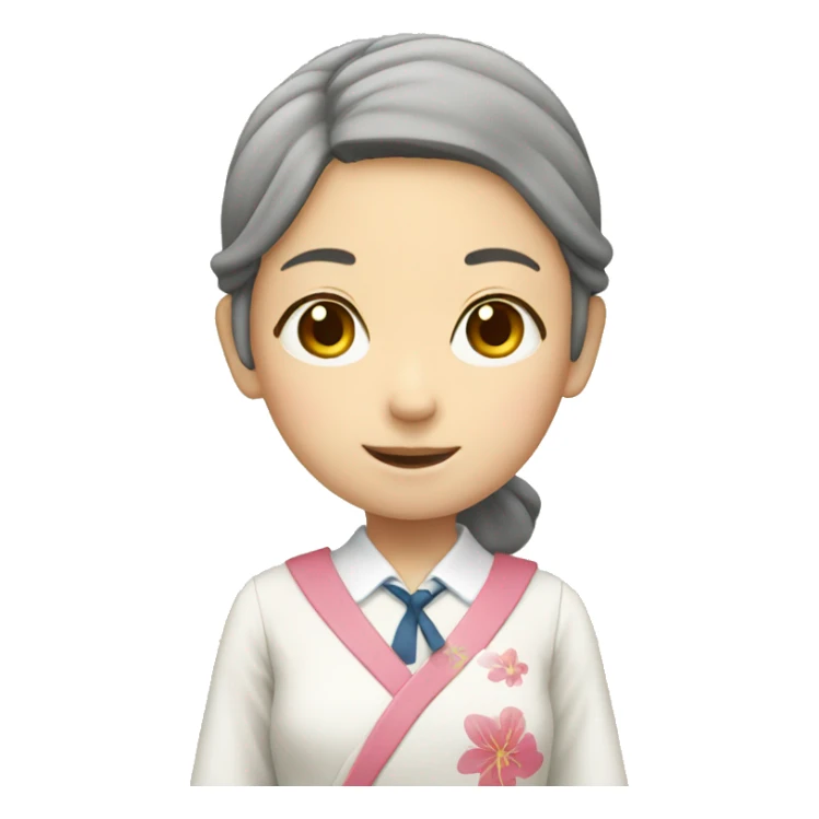 Japanese school girl sticker