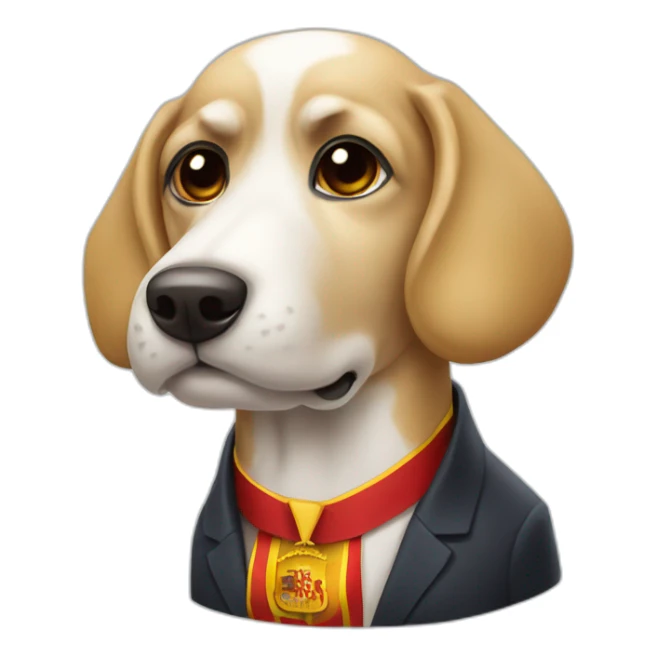 perro sanxe president of spain sticker