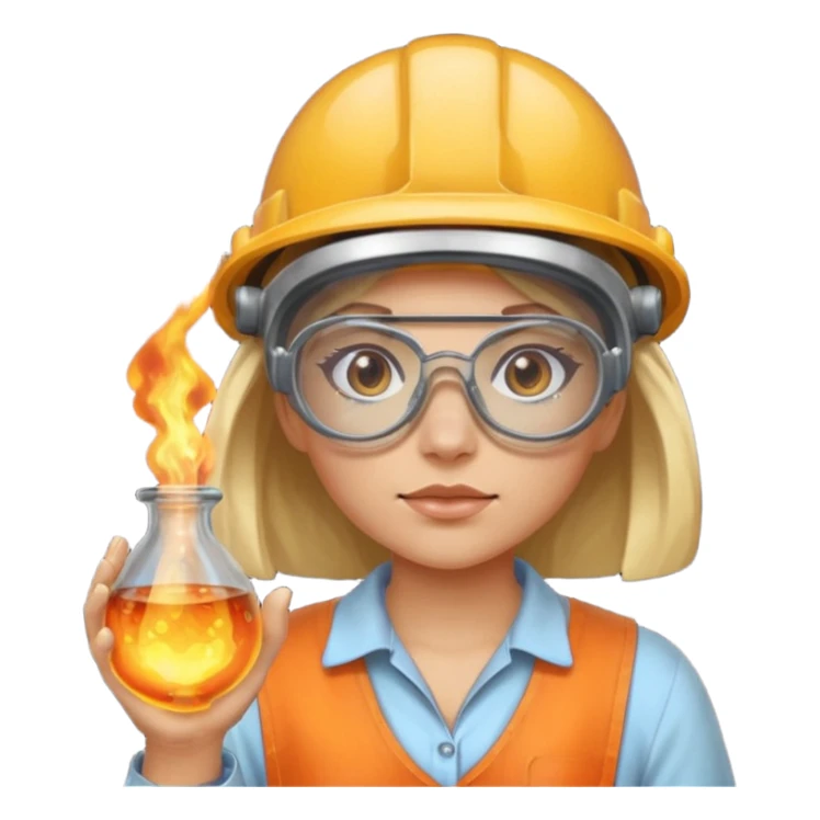 Glass Blower woman sticker