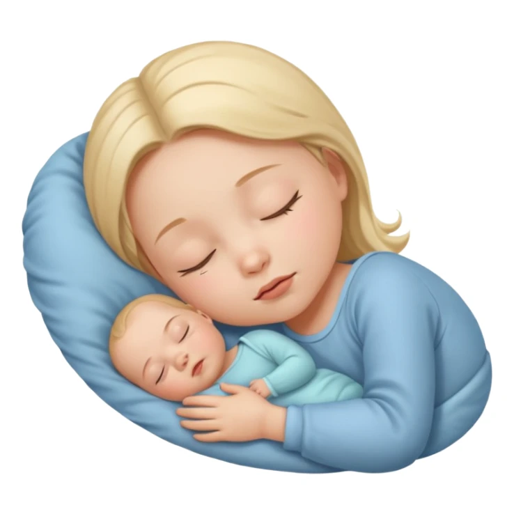 Baby girl sleeping  sticker