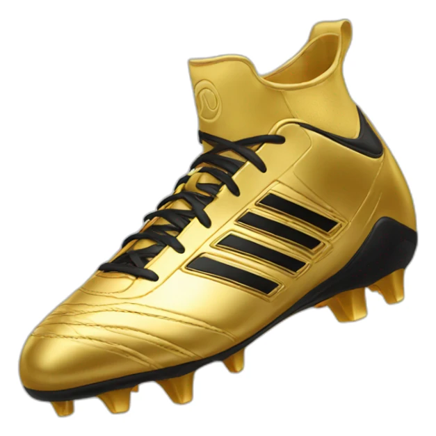 golden football boot sticker