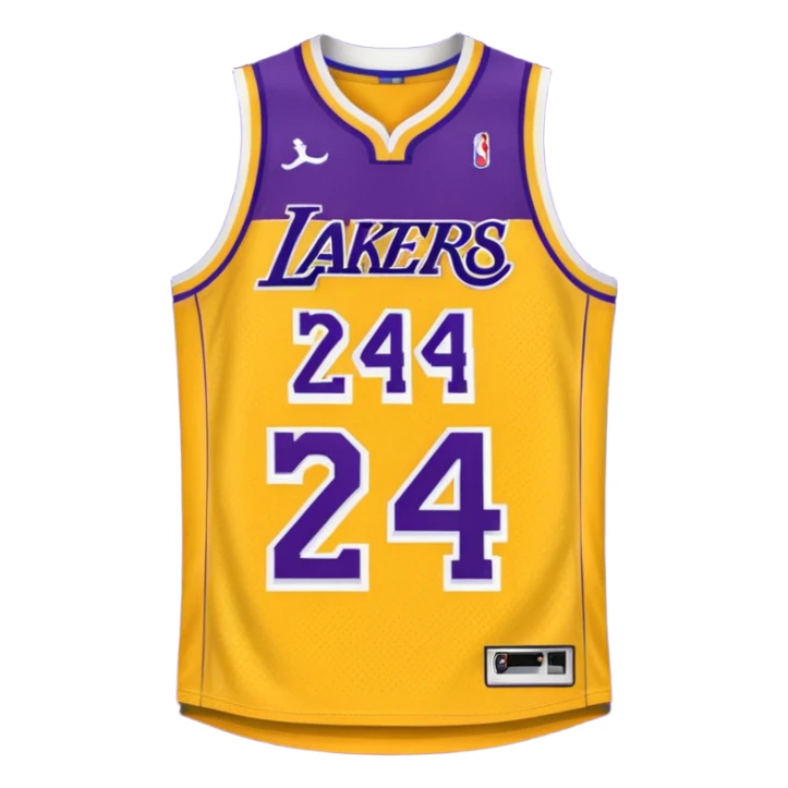 los angeles lakers jersey sticker