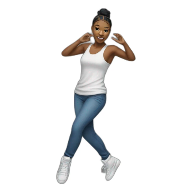 Un danseuse professionnelle de hip-hop  sticker