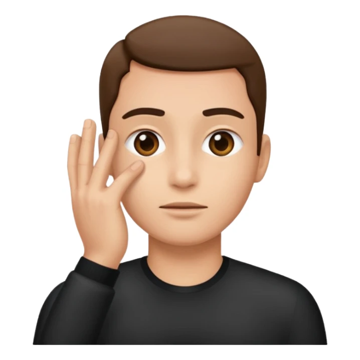 estas seguro preguntado  con mano en la cara de seguridad sticker