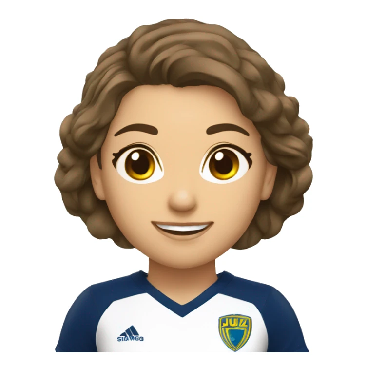 Mulher morena com uniforme juiz futsal  sticker