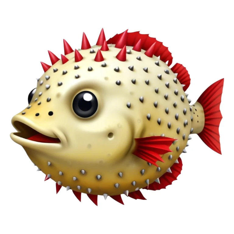 Arizona Cardinals PufferFish with Spikes sticker