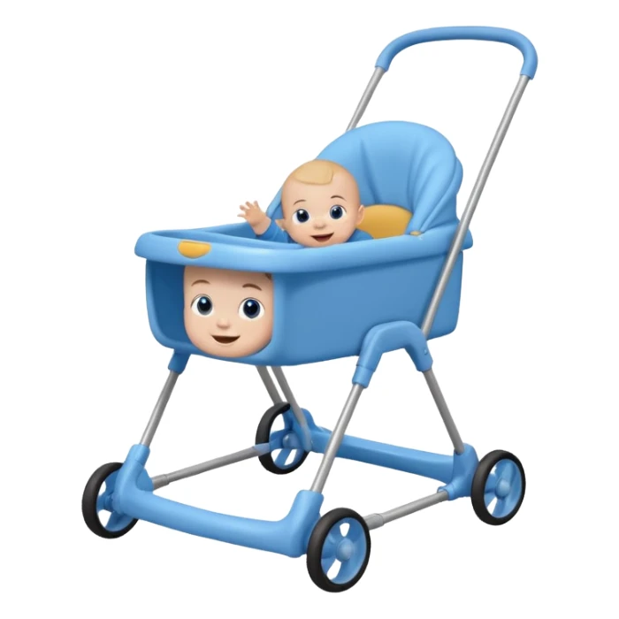 baby on babywalker sticker