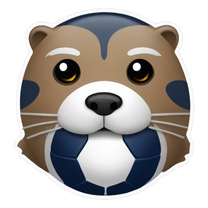 loutre avec un maillot du psg sticker
