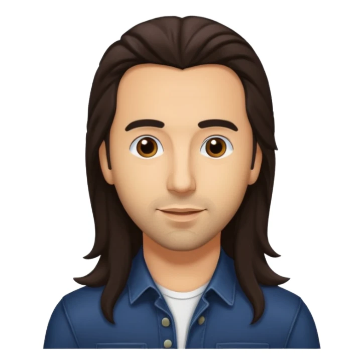 Howie Dorough with dark brown long hair sticker