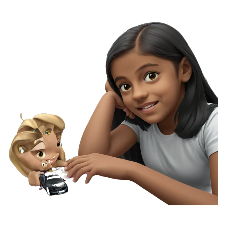 girl in black shirt vehicle sticker