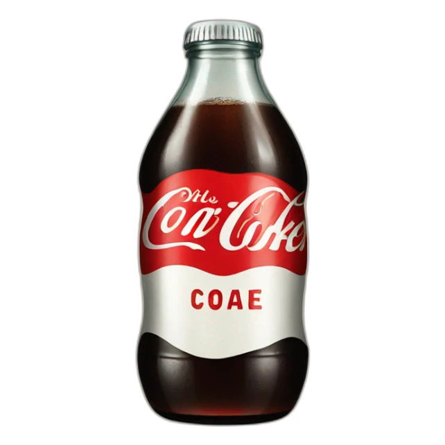 Vintage glass Diet coke sticker