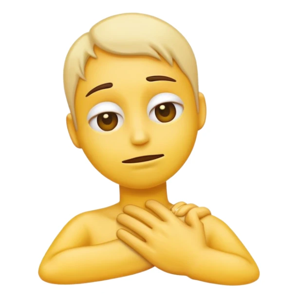 dying emoji with hand around its neck sticker
