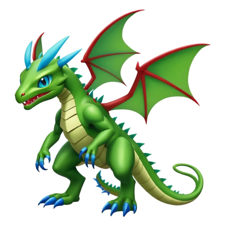 Flygon-Fraxure-hybrid-creature, (full body) sticker