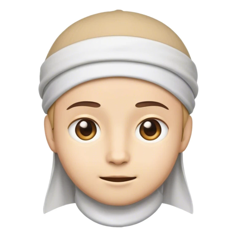 One cute face emoji to wear islaimc cap  sticker