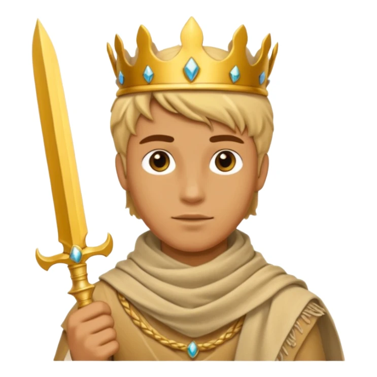 Desert Prince – sand scarf + gold dagger, Golden Princes. sticker