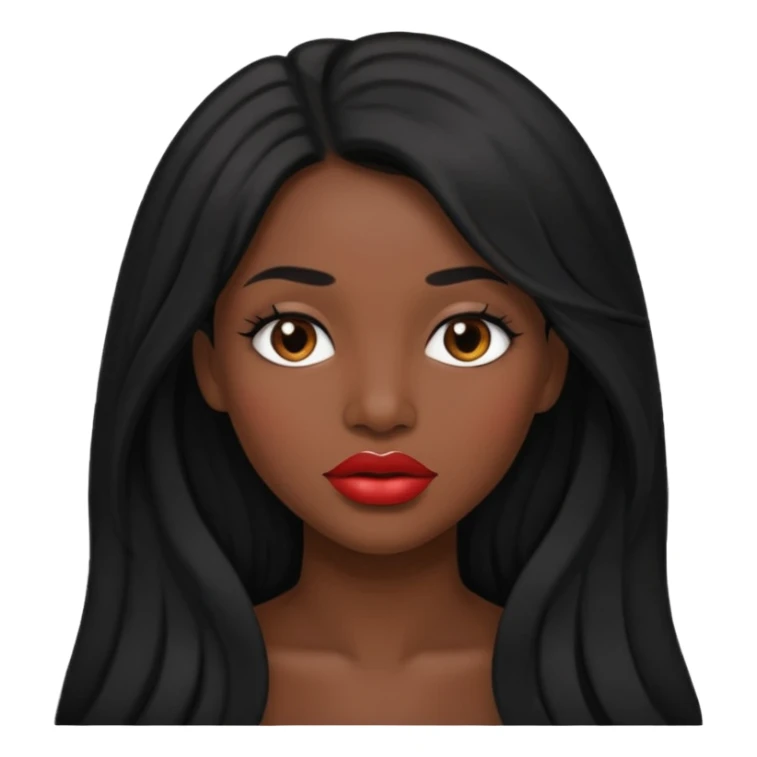 femlae with big lips more big mroe more more big  sticker