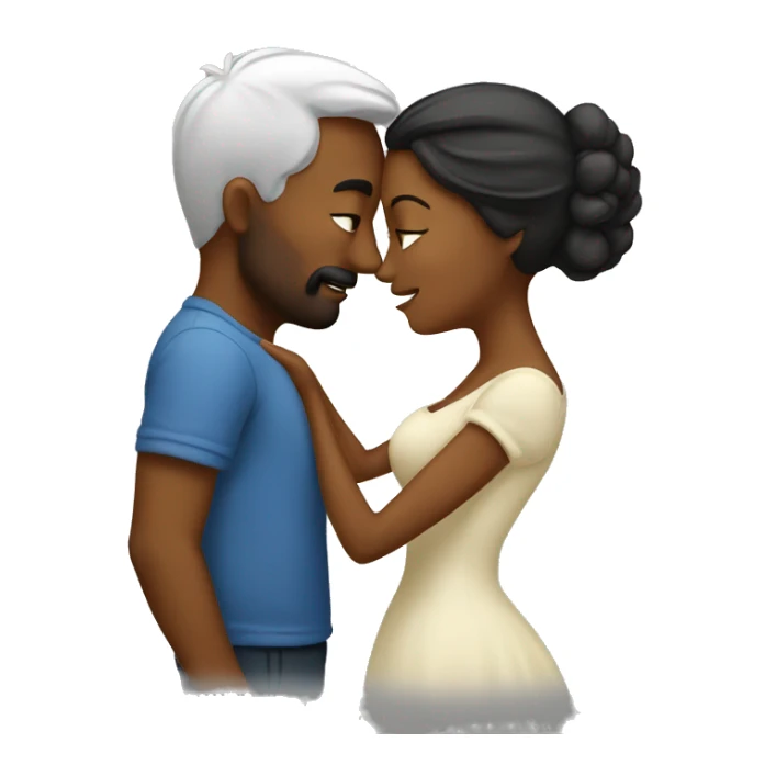 Wife and husband Kissing sticker
