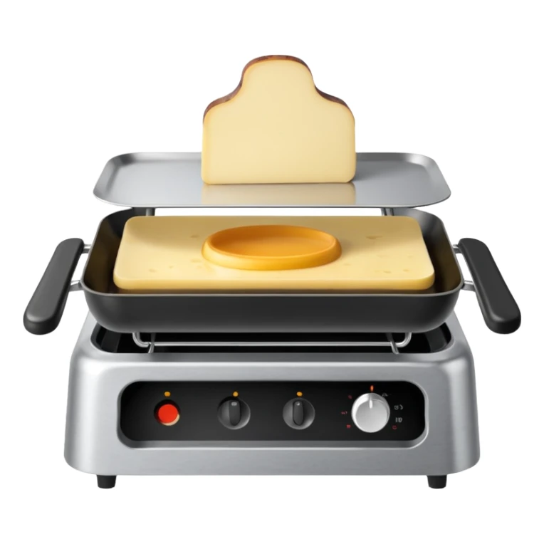 appareil à raclette, simple, vue de face sticker