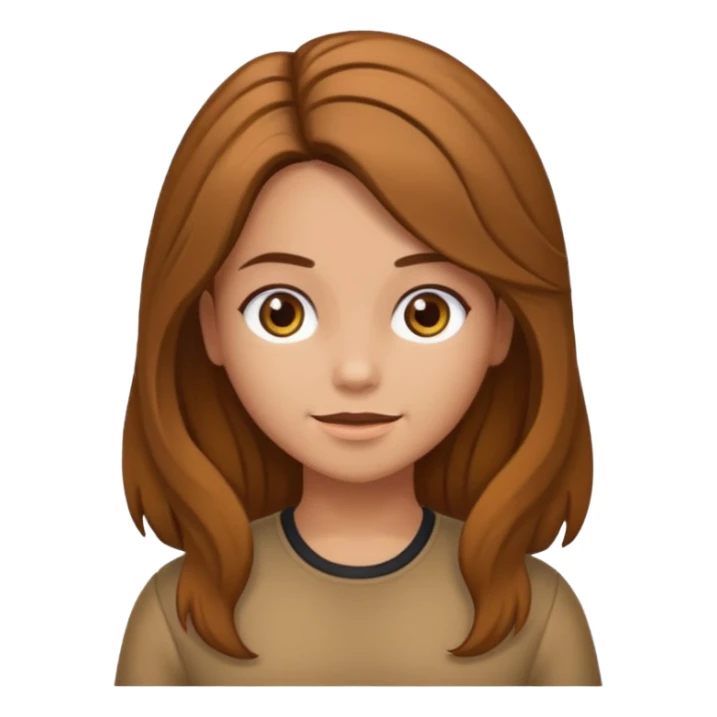 Gostaria que gerasse vários emojis de menina do cabelo cacheado grande, um castanho claro sticker