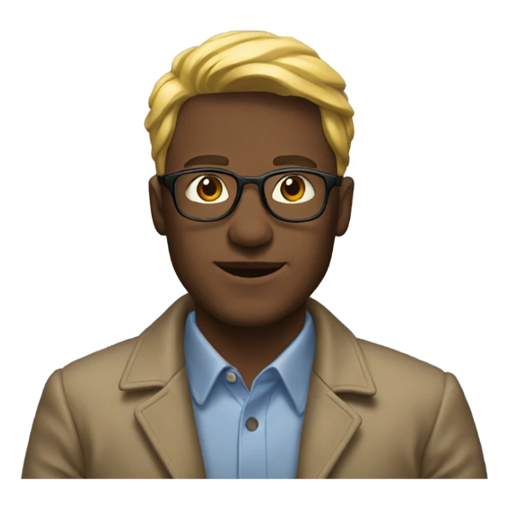 male portrait in nature sports coat  sticker