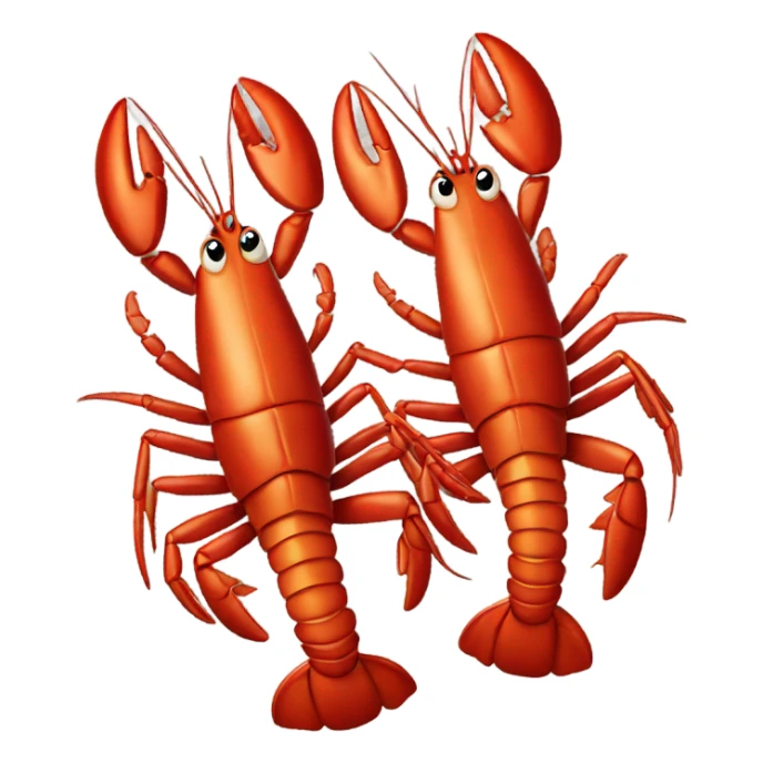 Lobster couple sticker