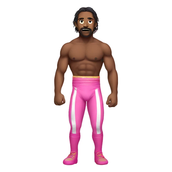 Wrestling pink sticker