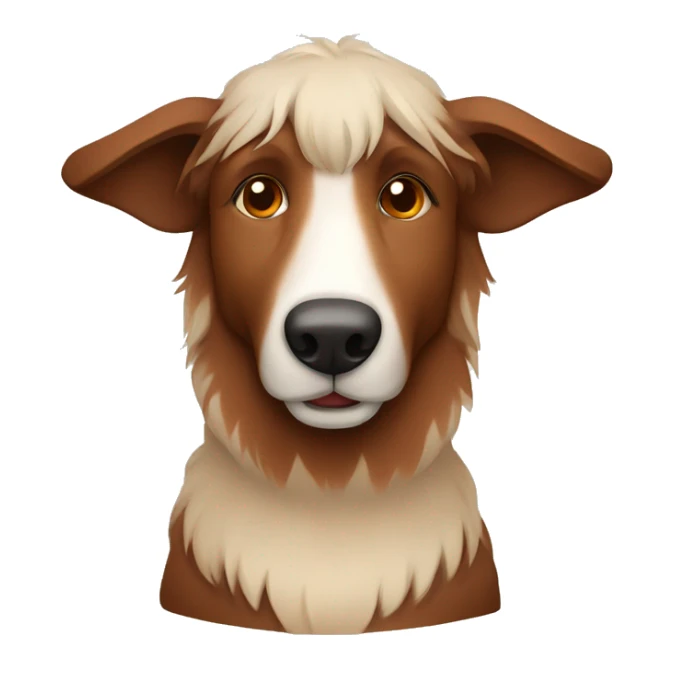 Australia shepherd In beige , red and brown  sticker