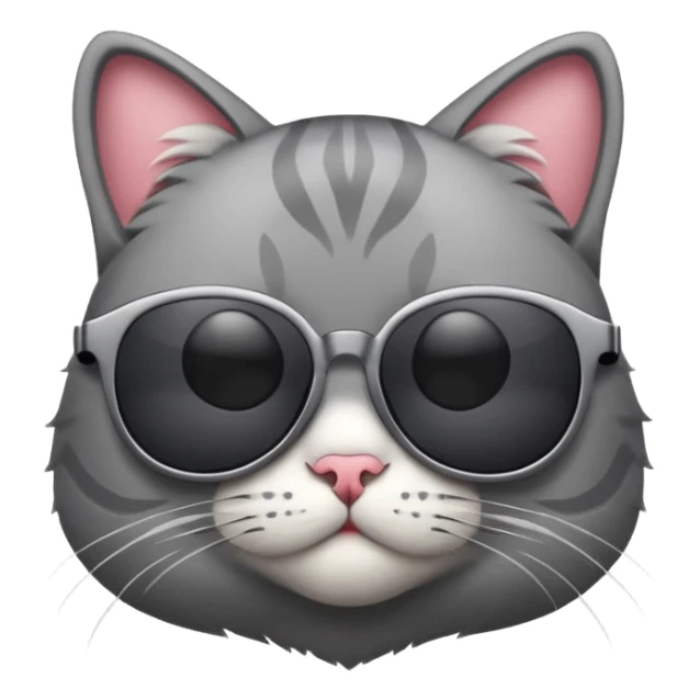 Cat wearing sunglasses sticker