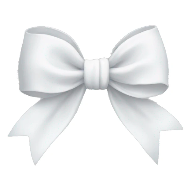 White bow sticker
