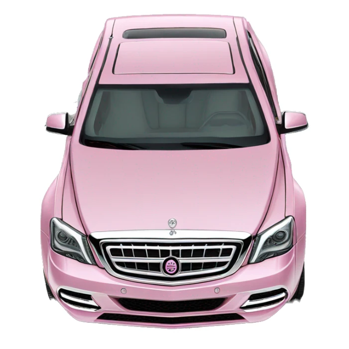 baby pink chrome maybach truck  sticker
