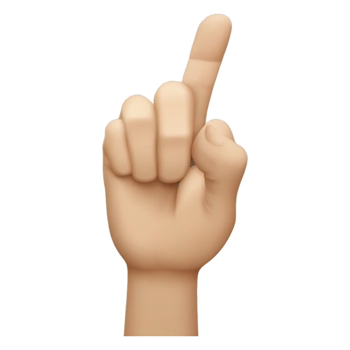 Main gauche : La main gauche formant un “J” inversé avec le pouce et l’index.
Main droite : La main droite formant un “J” avec le pouce et l’index. sticker