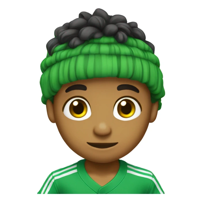 1 tigrinho bebe fofo com camisa branca e verde sticker