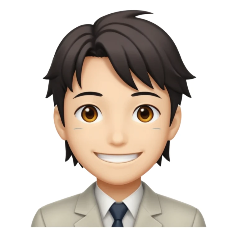 Shinra(anime-fire force) smile emoji  sticker