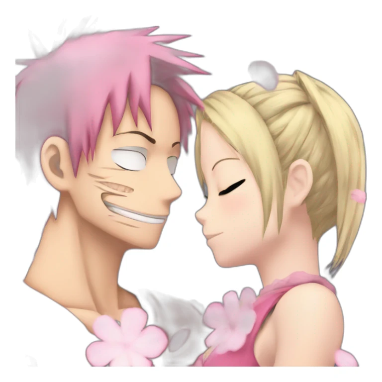 Sakura haruno kiss luffy sticker