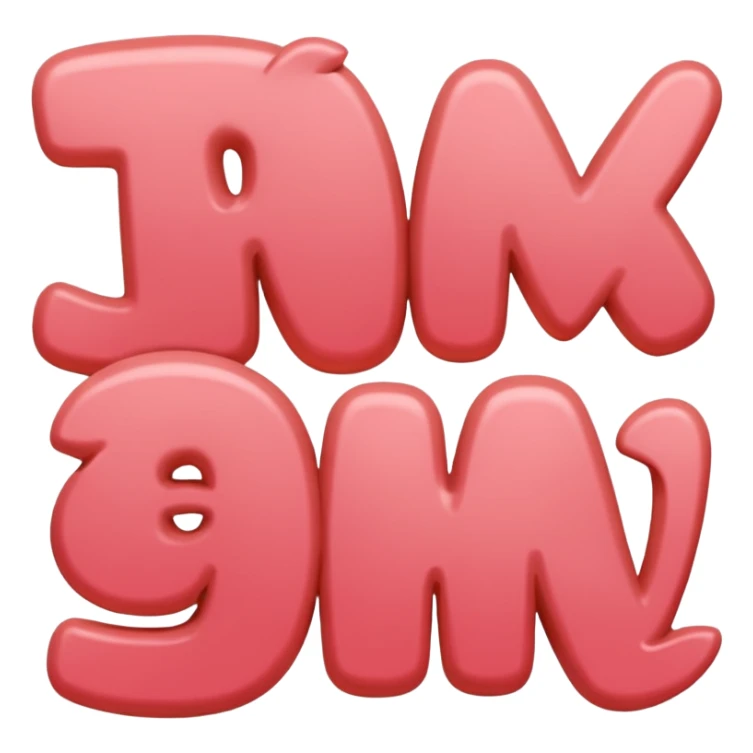 the words thank you in coral pink sticker