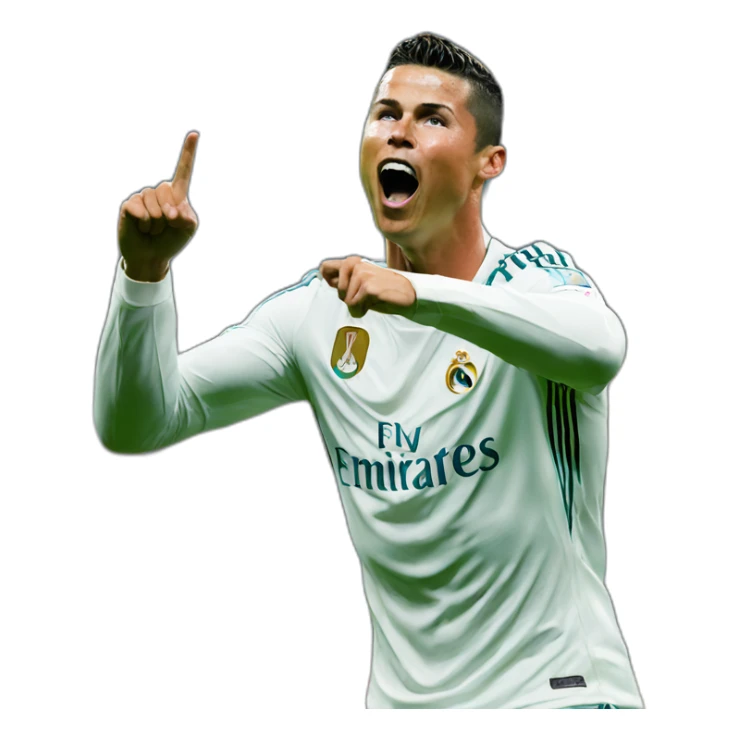 ronaldo celebration emoji sticker