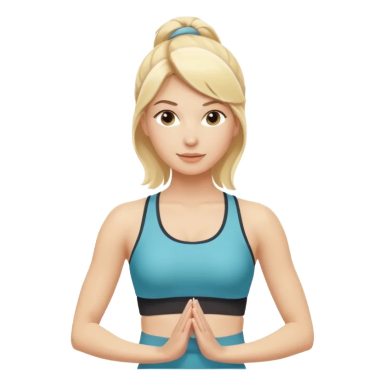 realistic blonde scandi pilates princess sticker