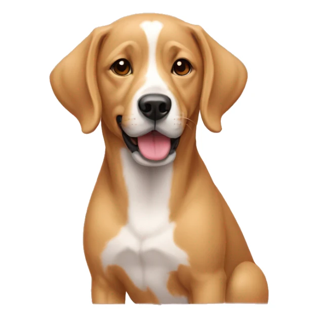Un chien rose sticker